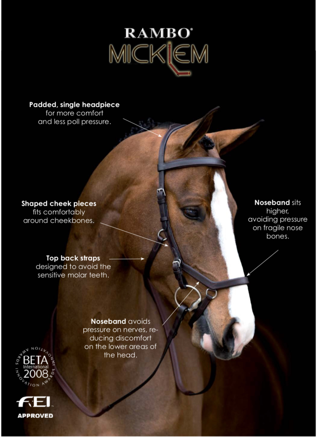 HORSEWARE Rambo Micklem Diamante Conpetition Bridle (ホースウエア